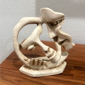 JART Abstract Faces Art Sculpture signed Mexico